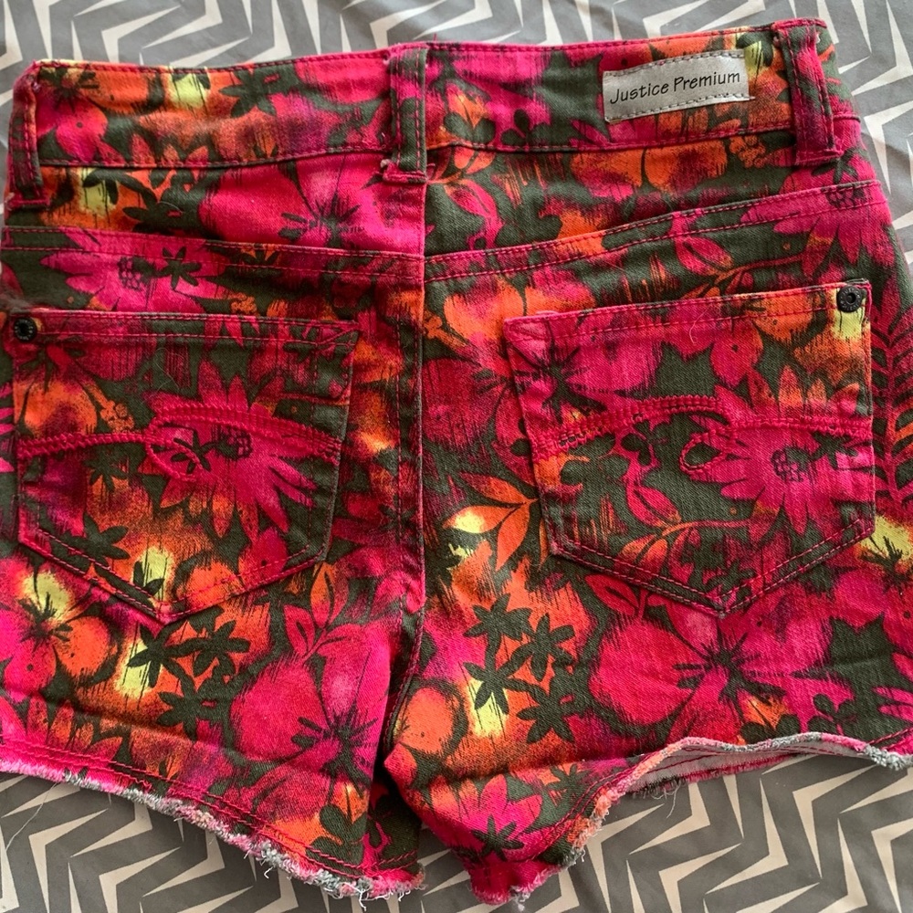 Floral Justice Premium girls shorts size 12